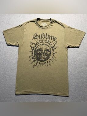 Six Fifty One Sublime Sun Logo T-Shirt Olive Green Men’s Medium Rock Ska Tee